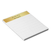 Vintag Gold Notepad Notizblock (angewinkelt)