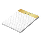 Vintag Gold Notepad Notizblock (Rotiert)