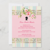 Vintag Gold Regency 16 . Geburtstag Einladung (Rückseite)