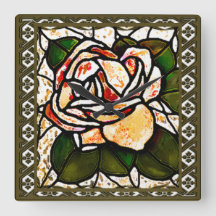 Vintag Gold Rose Art Deco