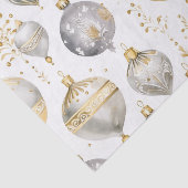 Vintag Gold Silver Black Christmas Ornaments Seidenpapier (Ausschnitt)