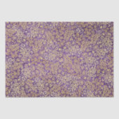 Vintag Gold Wirbel Muster Luxus Lila Amethyst Seidenpapier (Vorderseite)