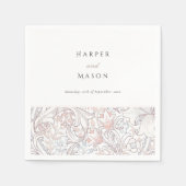 Vintag Golden Lilies William Morris Wedding Serviette (Vorderseite)