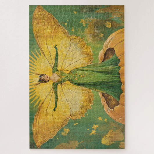 Vintag Golden Pumpkin Queen Puzzle (Vertikal)