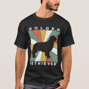 Vintag - Golden Retriever Dog Retro 70er T-Shirt