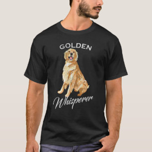 Vintag Golden Retriever Whisperer Niedlicher Hunde T-Shirt