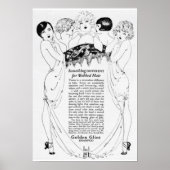 Vintag Golden Shampoo Ad Poster (Vorne)