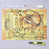 Vintag Golden Summer Tee Kettle Entdeckungsreise Seidenpapier (Handwerk)