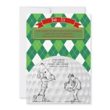 Vintag Golf 70. Geburtstagsretro Einladung Mann