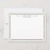 Vintag Golf Personalisiert Flat Mitteilungskarten (Vorderseite)