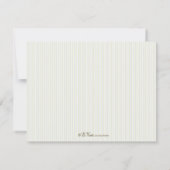 Vintag Golf Personalisiert Flat Mitteilungskarten (Rückseite)