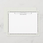 Vintag Golf Personalisiert Flat Mitteilungskarten (Vorne/Hinten)