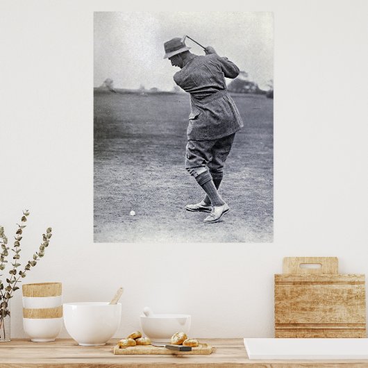 Vintag Golfer: Harry Vardon Poster (Küche)