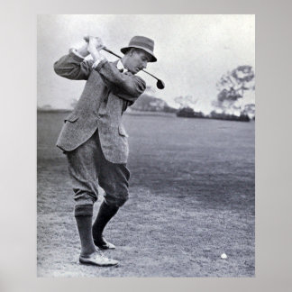 Vintag Golfer: Harry Vardon Poster