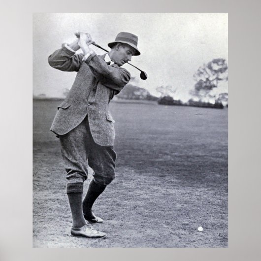 Vintag Golfer: Harry Vardon Poster (Vorne)