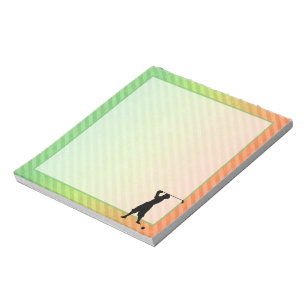 Vintag Golfer Notizblock