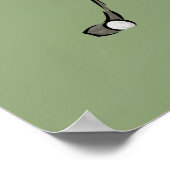 Vintag Golfer V1 Art Poster (Ecke)