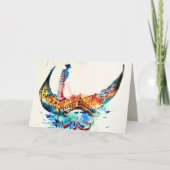 Vintag Gondola Venedig Liebe Reisen Karte (Vorderseite)