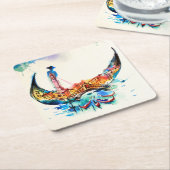 Vintag Gondola Venedig Liebe Reisen Rechteckiger Pappuntersetzer (angewinkelt)