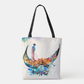 Vintag Gondola Venedig Liebe Reisen Tasche (Rückseite)