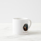 Vintag Gordon Setter Espressotasse (Vorderseite Rechts)