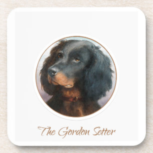 Vintag Gordon Setter Getränkeuntersetzer