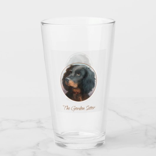 Vintag Gordon Setter Glas (Rückseite)