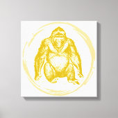 Vintag Gorilla Leinwanddruck (Vorderseite)