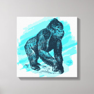 Vintag Gorilla Leinwanddruck