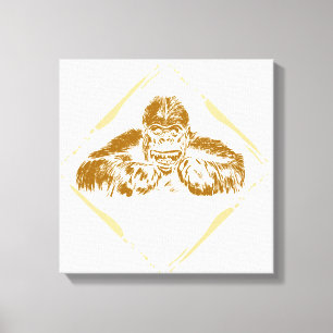 Vintag Gorilla Leinwanddruck
