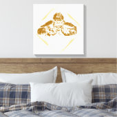 Vintag Gorilla Leinwanddruck (Insitu (Schlafzimmer))