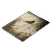 Vintag Goth Crow Notizblock (Linke Seite)