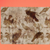 Vintag Goth Decoupage Crow Raven Seidenpapier