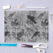 Vintag Goth Decoupage Crow Raven Seidenpapier (Handwerk)