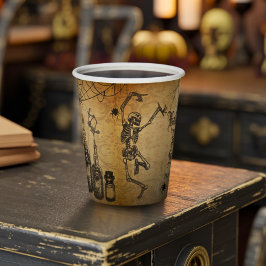Vintag Goth Halloween Spooky Custom Pappbecher