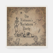 Vintag Goth Halloween Spooky Custom Serviette (Vorderseite)