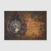 Vintag Goth in Erinnerung Halloween Ephemera Seidenpapier (Vorderseite)