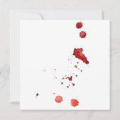 Vintag Goth Skull Raven Spooky Halloween-Party Einladung (Rückseite)