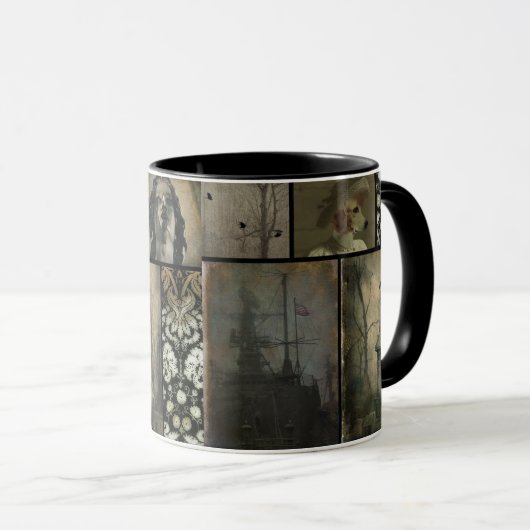Vintag Goth Tasse (VorderseiteRechts)