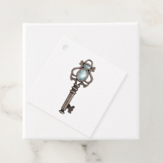 Vintag-Gothic-Blue-Gemstone-Schlüssel Geschenkanhänger (Beispiel)