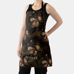 Vintag Gothic Floral Personalisiert Schürze