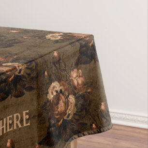 Vintag Gothic Floral Tischdecke