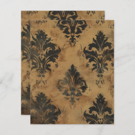 Vintag Gothic Grunge Floral Scrapbook Paper