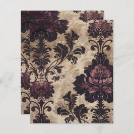 Vintag Gothic Grunge Floral Scrapbook Paper