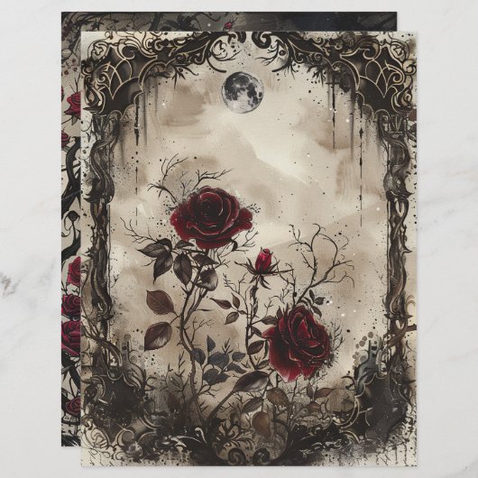 Vintag-Gothic-Junk-Journal (Vorne/Hinten)