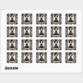 Vintag-Gothic Little Black Dress Sticker (Blatt)