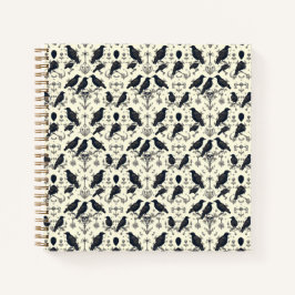 Vintag Gothic Ravens Notizblock