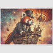 Vintag Gothic Red Panda Dreamy Decoupage Seidenpapier (Vorderseite)