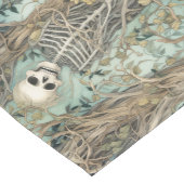 Vintag Gothic Skeleton Halloween Kurzer Tischläufer (Ecke)