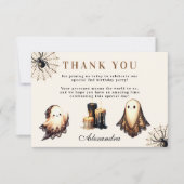 Vintag Gothic Spooky Halloween 2. Geburtstag Dankeskarte (Vorderseite)